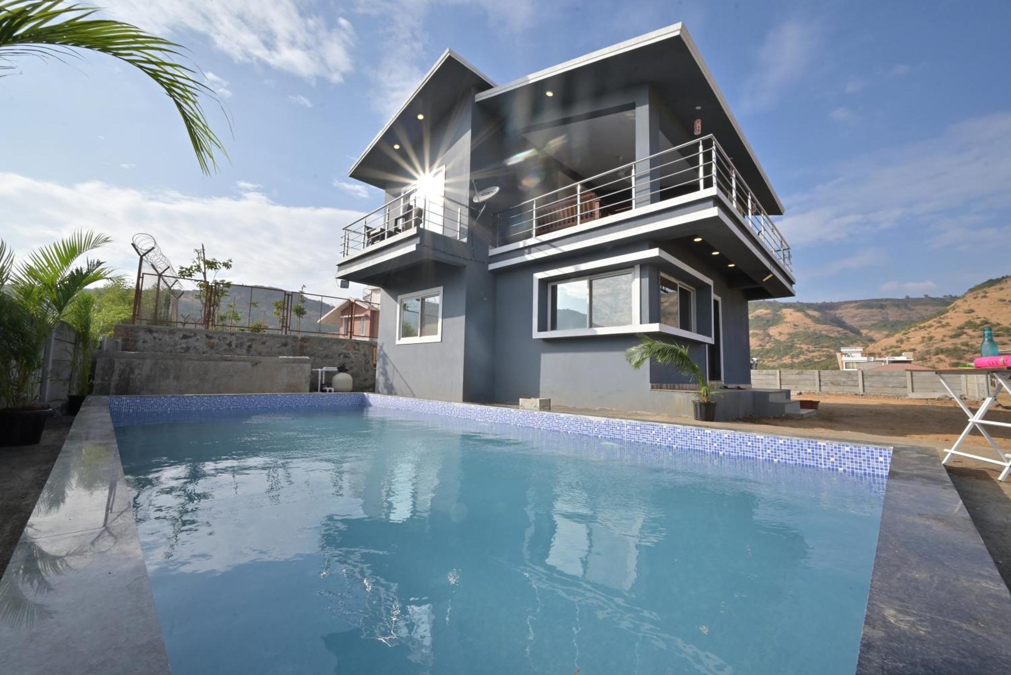 Ll Empyrean Stay Ll Mirage Chalet Ll 4Bhk Ll Ac Ll Largest Pvt Pool Ll Лонавла Екстер'єр фото