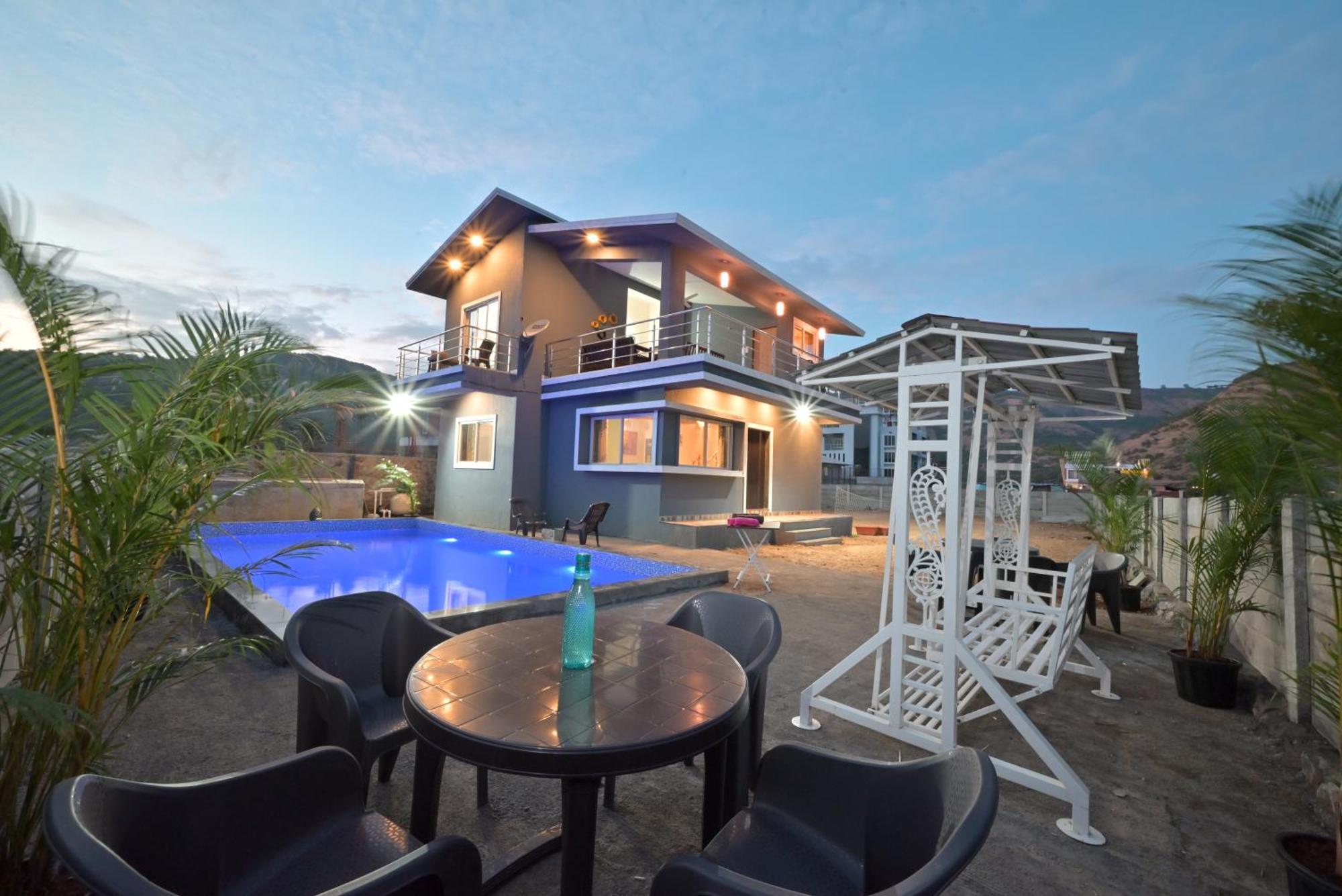 Ll Empyrean Stay Ll Mirage Chalet Ll 4Bhk Ll Ac Ll Largest Pvt Pool Ll Лонавла Екстер'єр фото