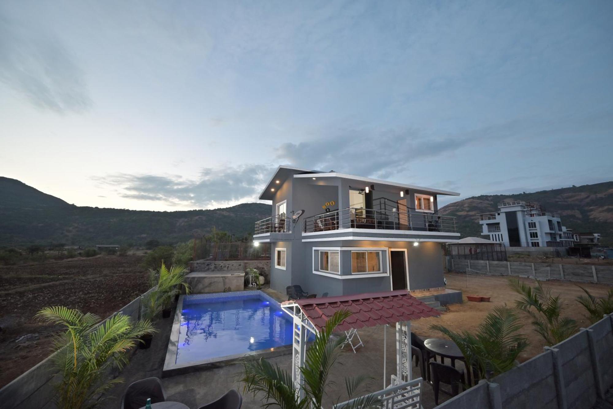 Ll Empyrean Stay Ll Mirage Chalet Ll 4Bhk Ll Ac Ll Largest Pvt Pool Ll Лонавла Екстер'єр фото